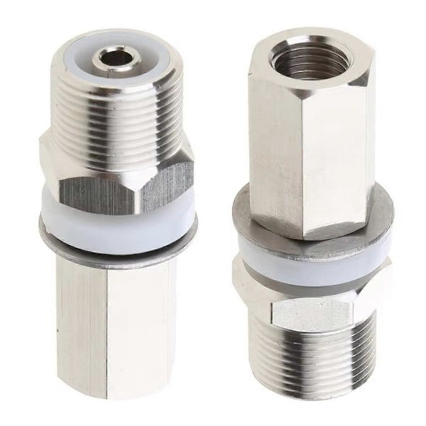 2 stk. S216 3/8-24 til SO239 Antenne Mount Adapter SO-239 til 3/8-24 Gevind Antenne Mount Adapter til
