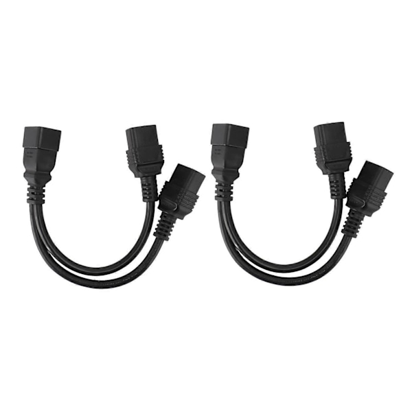 Dubbel IEC320 C19 Hona till IEC320 C20 Hanne Strömkabel Y-Typ Delare IEC320 C19 till C20 Delare Strömkabel Förlängning 20A 125V 16A 250V