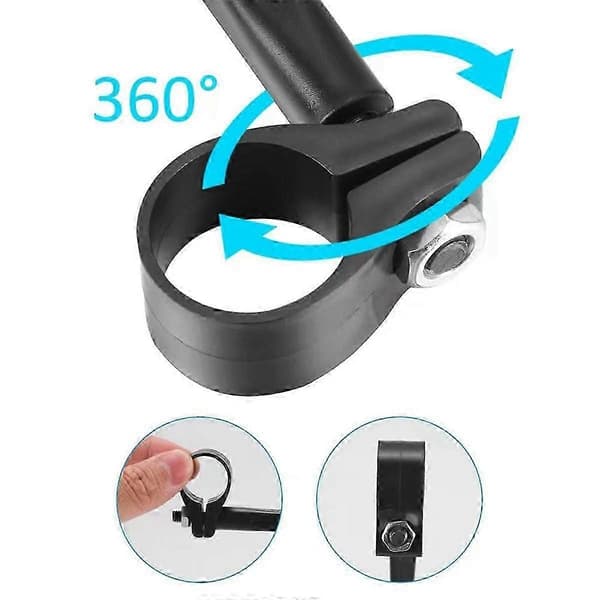 360° Roterande Universal Scooter Backspegel, 1 Par Styrstyre Reflex Säkerhetsspegel
