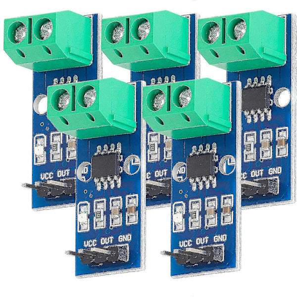 5 stk. ACS712 20A Amp Strømsensor Rekkevidde Modul Strømsensor Kompatibel Med For Bascom