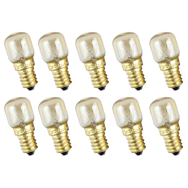 10pcs 15w 300 Degree High Temperature Oven Bulb E14 Dwarf Lamp A