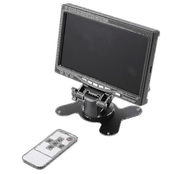 7 Tommer Bærbar Skærm 1024x600 Display - Kompatibel/VGA/AV Fotografi Skærm EU Stik