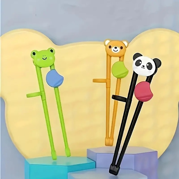 1 stk. træningspinde, læringspinde, træningspinde til begyndere, tegnepinde, søde træningspinde, 1 stk. sort-hvid panda