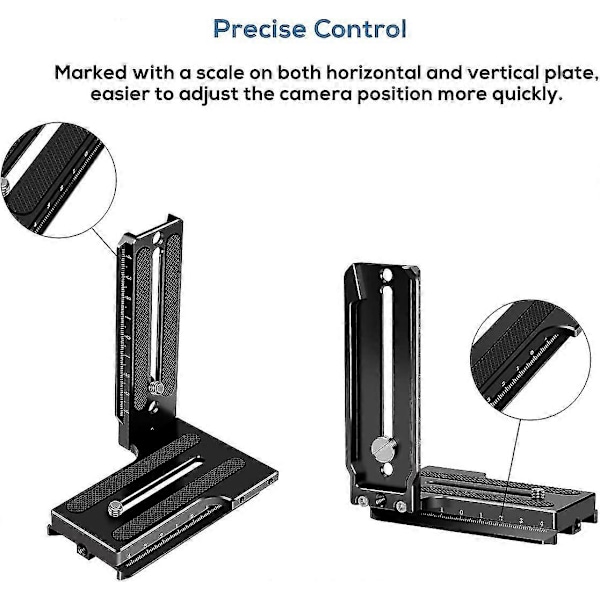 Alumiininen L-kiinnike Pystysuora Vaakasuora Vaihdettavan Nopea Irrotuslevy DJI Ronin RS2 SC2 Zhiyun Weebill-s Gimbal Stabilointia Tripod Monopod ja SLR:lle