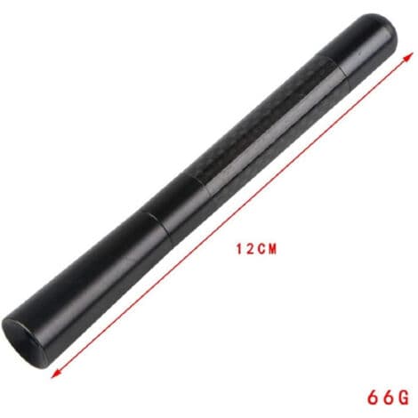 Yleisantenni autoon 12 cm, urheilullinen, musta