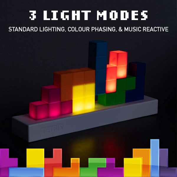 Tetris Lampa, Attoe LED Tetris Stapelbar Nattlampa