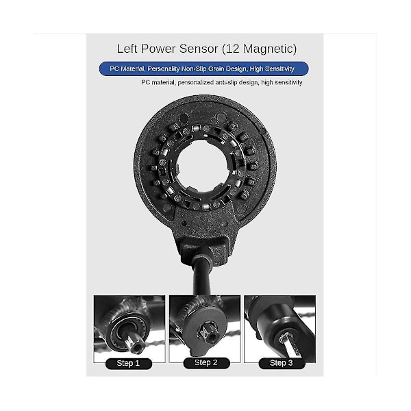 Elcykel Sensor Pas Pedal Assist Sensor F-12l 12 S Dubbla Sensorer Conn