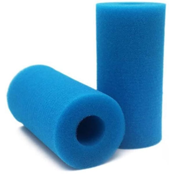 2 stk Type A Filter Svamp, Bassengfilter Skum, Gjenbrukbar Intex Spa Filter