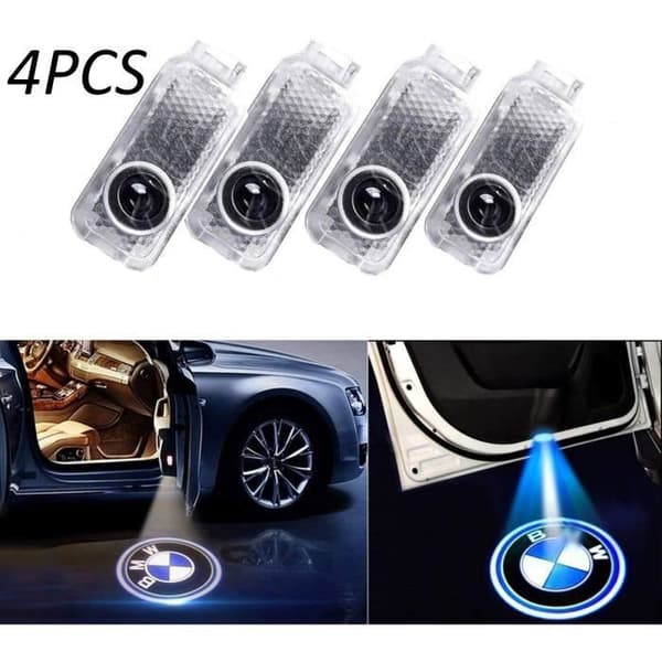 LED-projektor til bil - BMW - Velkomstlys - 4 stk. - Sort - LED-dørbelysning