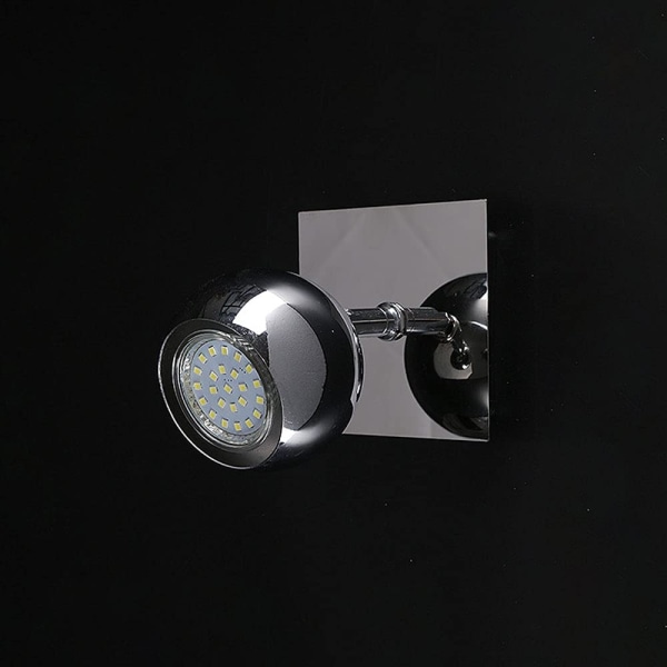 Spotlight Seinävalaisin LED Katto Tausta Seinäpeili Etuvalo 10*10*13cm Kromattu
