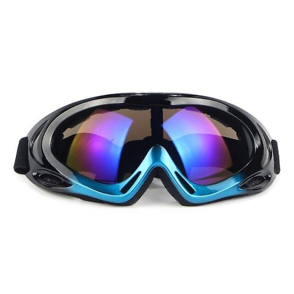Skibriller udendørs sport cykling anti-dug briller vinter sort blå