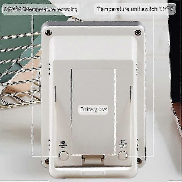 Pooltermometer Digital Wifi Termometer Med Digital Pooltermometer, LCD-Display, IPX7 Flytande Termometer För Pool - F