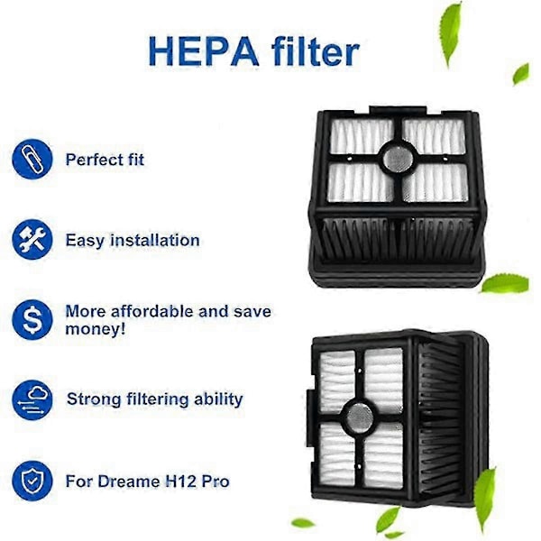 Til Dreame H12 Pro/H12 Plus/H12 Core Blød Rullebørste Reservedele Våd Tør Støvsuger Rulle Hep