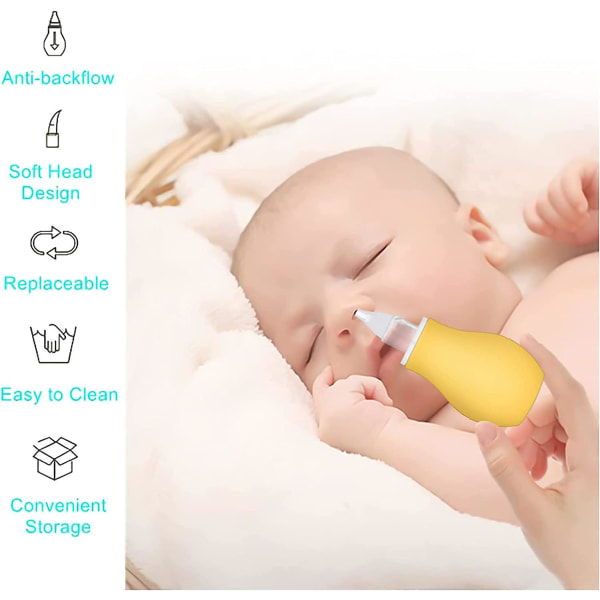 2 pakkausta baby nenäimulaite, nenäimulaite vastasyntyneelle, baby nenäimuri Baby nenänpuhdistusaine lahja
