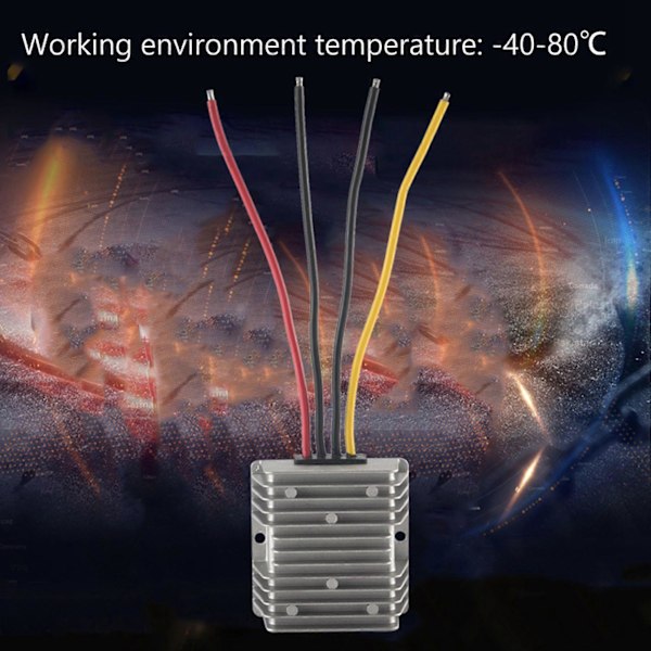 24V till 12V 30A 360W DC DC Omvandlare 24 Volt till 12 Volt Buck Regulator Spänningstransformator