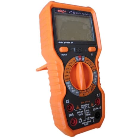 Digitalt Multimeter Tester Profesjonell Volt Ampere Farad Ohm Testledninger Vc99