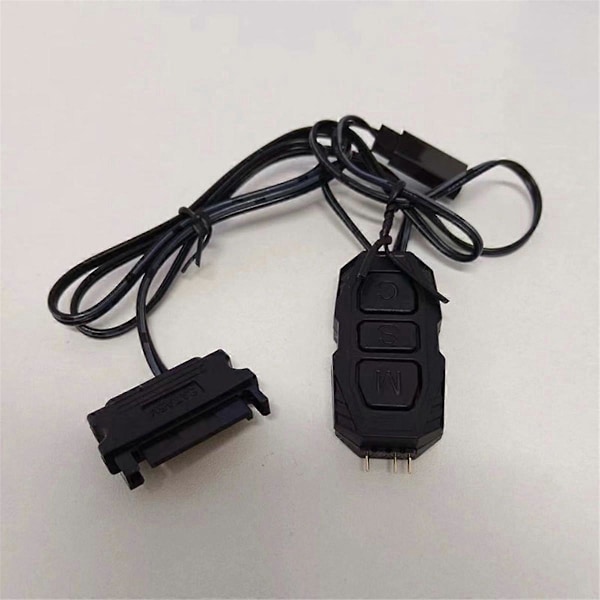ARGB Controller Kabel 5V 3 Pin RGB Controller SATA Strømforsyning Lysstrips Controller Kabel til PC