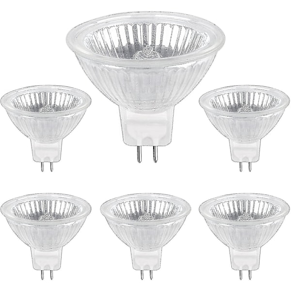 Halogenpære Gu5.3 35w 12v, 400lm Varm Hvit 2700k Dimbar, Halogen Spotlight Pære Mr16, Pakke Med 6