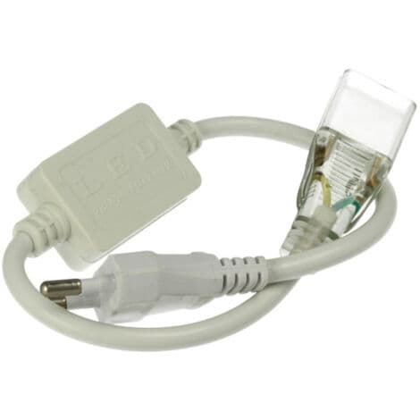 Strømforsyning Plugg Transformator Adapter 2-pinners LED-spole 220-240 V Ensfarget