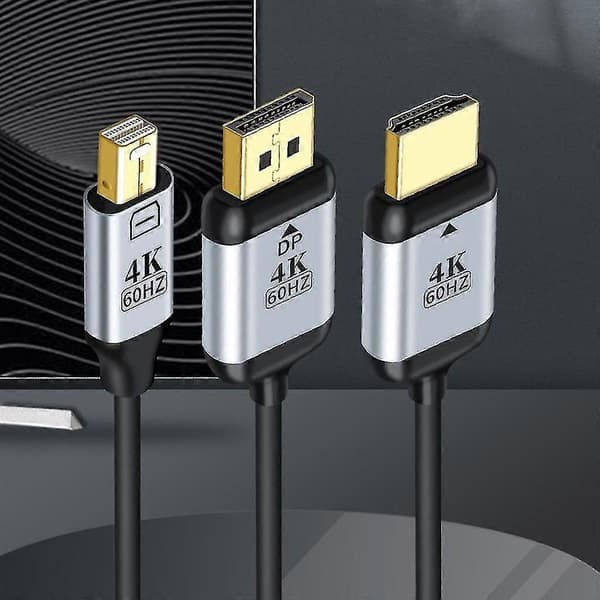 Thunderbolt 3, Usb-c - Dp Type-c - Displayport 4k 60hz -kaapeli - Koko: 2