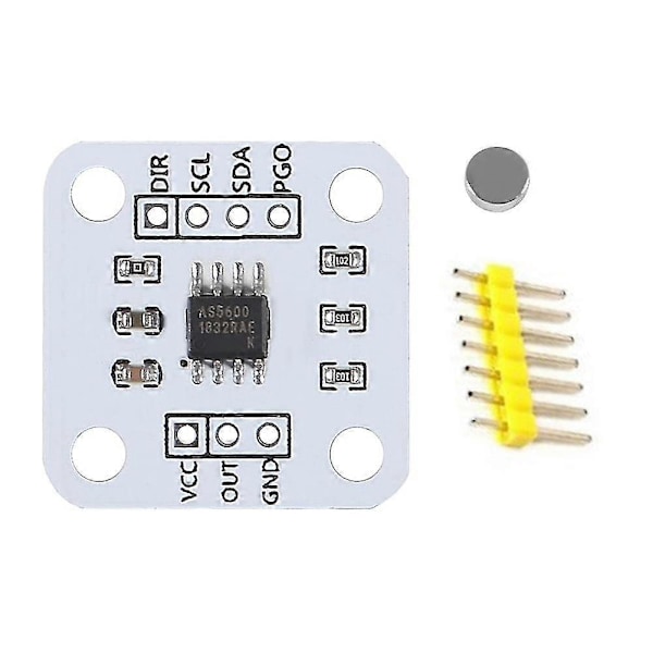 4st As5600 Magnetisk Encoder Magnetisk Induktionsvinkelmätningssensor Modul 12bit Hög Precision