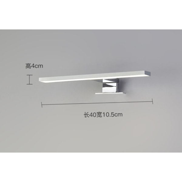 Säädettävä LED-peili, peilivalo - (neutraali valo 4200K) 40cm 7W