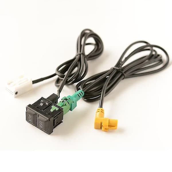 Bil Usb Aux Switch Kabel Til Passat B6 B7 Golf 5 Mk5 Golf 6 Mk6 Jetta  {XC}