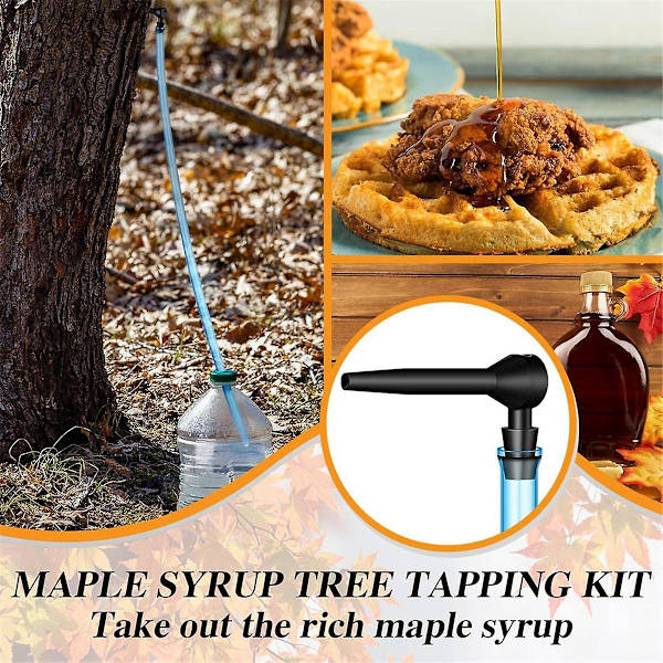 Ahornsirup Tapping Kit Ahornzapfhahn und Lebensmitteltauglicher Tropfer Extraktor 13-teilig