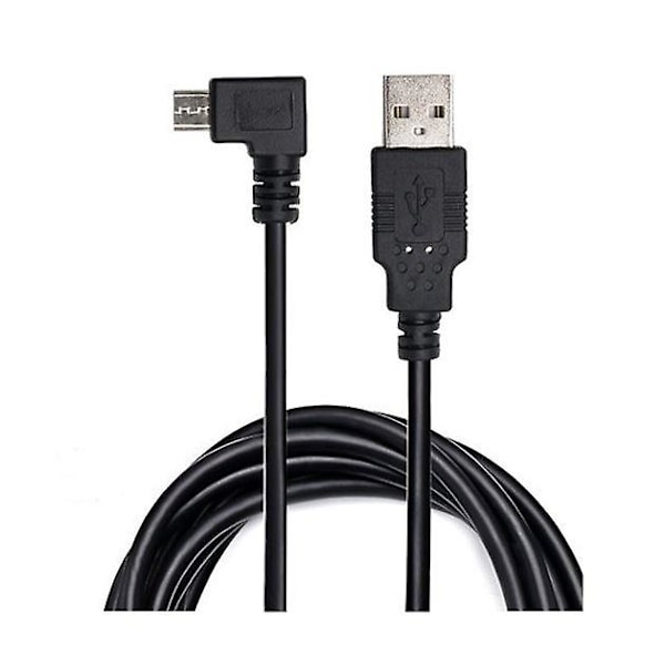 Vinkelrät Micro USB Laddare Data 1M Kabel för TomTom, 6000 Sat Nav & andra