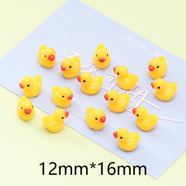 100/200 st Mini Gummi Ducks Miniatyr Resin Ducks Gul Tiny D 200 kpl keltainen 200 kpl 200pc