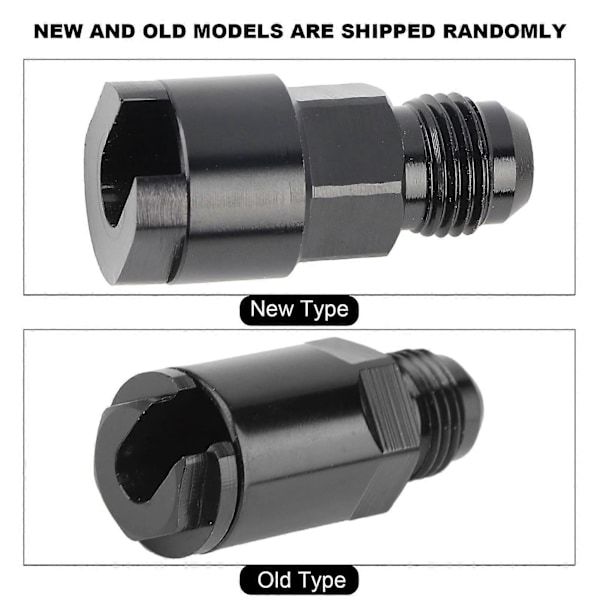 Bränsleledning EFI Adapter i Aluminium 6 AN Hane till 5/16in Snabbkoppling Push Hardline