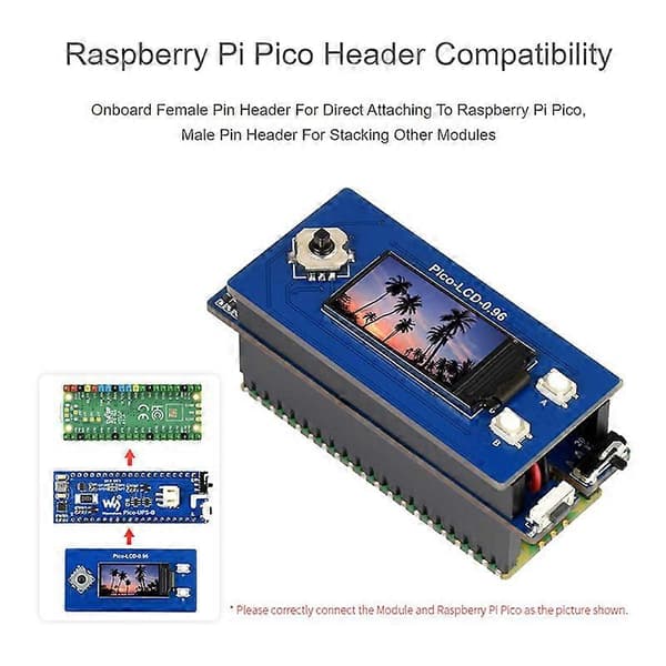 Waveshare UPS Modul B for Raspberry Pi Pico Board, Avbruddsfri Strømforsyning Overvåkingsbatteri