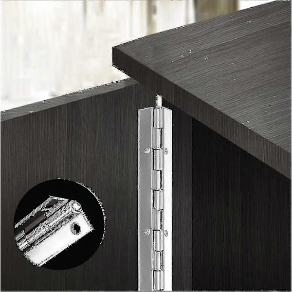Tungt Arbetsstål Piano Gångjärn, Full Längd Gångjärn, 1800*30*0.6mm (1 Pack)
