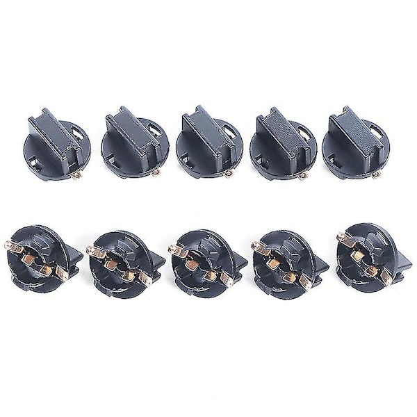 10 stk T10 Sokkel Instrumentbræt Sokkel T10 W5w 168 192 194 Twist Lock Kilebaser Lampe Dash Pære Stik Automotivos