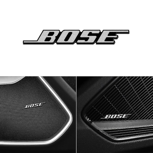 4 stk bil 3d metall aluminium lyd dekorere emblem klistremerker for Bose Universal Auto tilbehør