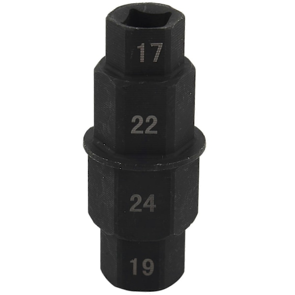 Motorcykler Hex Akselværktøj - 17 mm, 19 mm, 22 mm, 24 mm - Sekskantet Forhjulsnav Aksel Spindel Socket Ad