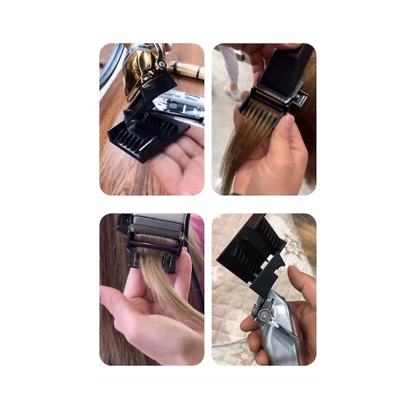 Professionel Clipper Guard Trimmer Attachment Guarding Comb Guide Fjernelse af Hårspidser Frisør