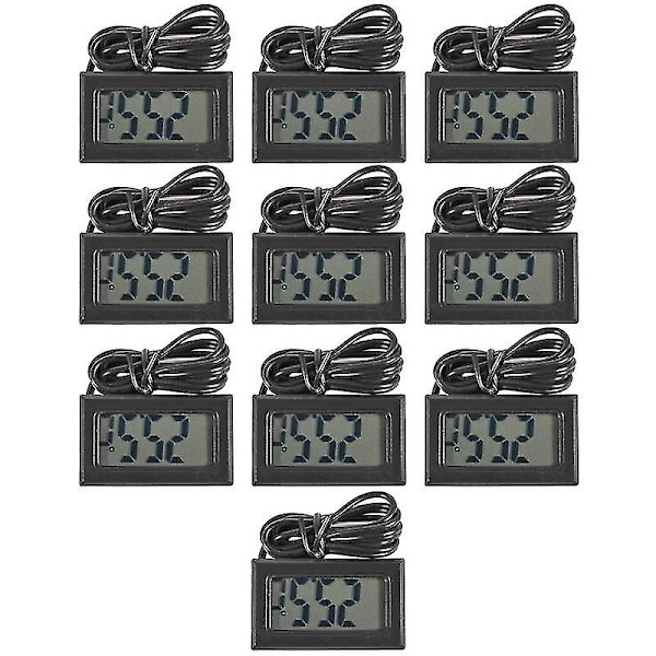 10x LCD køleskab fryser køleskab digitalt termometer temperatur -50 - 110 Celsius