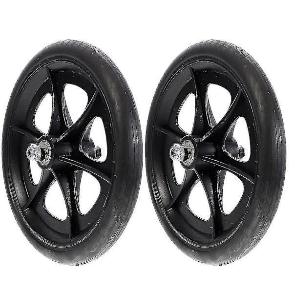 2 stk. Rulle­stols­hjul 8 tommer Fleksible Rulle­stols­hjul Heavy Duty Rulle­stols­del
