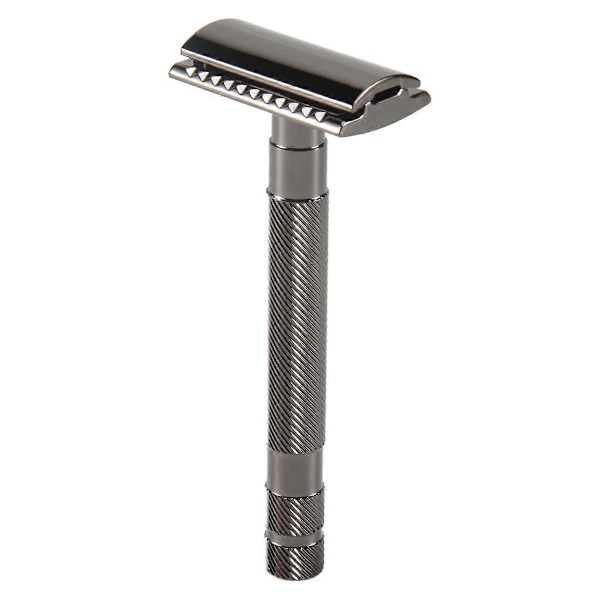 Sikkerhet Dobbel Kant Barberhøvel for Menn Barber Rett Barberhøvelholder Herre Barbering Ansikt Barberhøvel Shavin