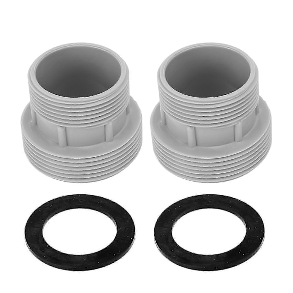 2 STK Poolslange Konverteringsadapter Plast Universal Pool Filter Pumpe Slange Adapter med Konnektorpakninger til Intex 4560 til 58254 NO.3275