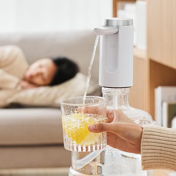 2025 Senaste Modell 5 Gallon Dunk Bärbar Vattendispenser, Vikbart Munstycke LED-Display Bärbar Vattendispenser USB-Laddning Elektrisk Dricksvatten