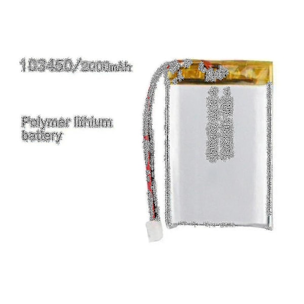 103450 3.7v 2000mah Lipo Polymer Lithium Genopladeligt Batteri