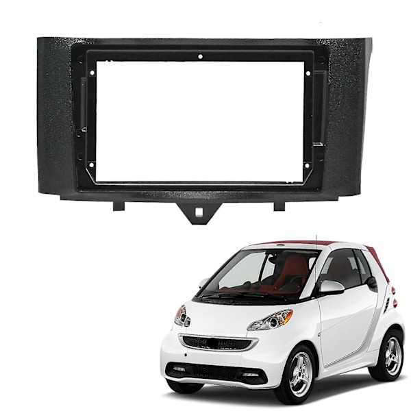 2 Din Bilradio Fascia För Smart Fortwo 2011-2015 Dvd Stereo Ramplatta Adapter Montering Instrumentbräda Inst