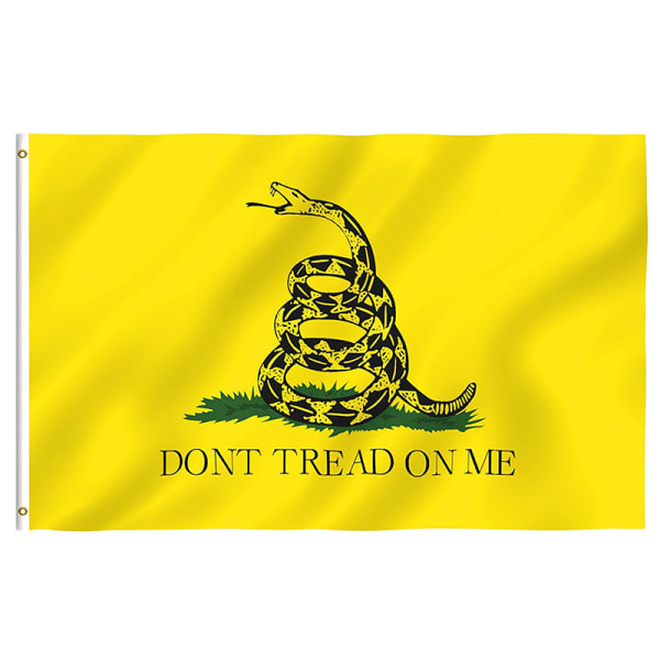 Nyt gult slange-te-selskab Culpeper Dont Tread On Me-flag 3x5ft banner