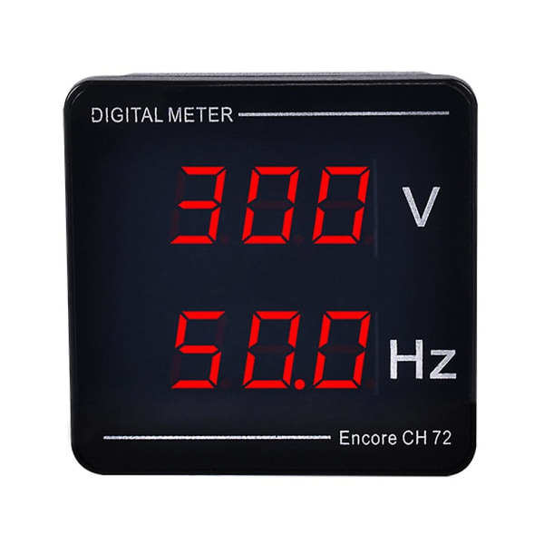 Højpræcisions digitalt måleinstrument Voltmeter Frekvens Ac50-500v 10-99.9hz Kompakt-