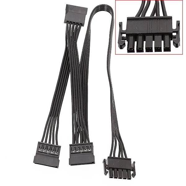 5-pin til 3-port SATA perifer strømforsyningskabel for Enermax modulær PSU