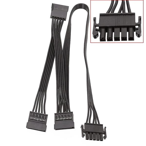 5-polet til 3-port SATA perifer strømkabel til Enermax modulær PSU