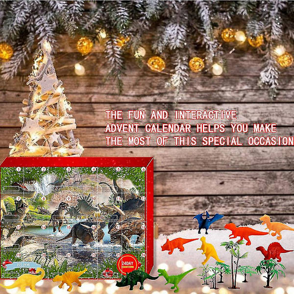 Julklappskalender med 24 överraskningar - Dinosaurier