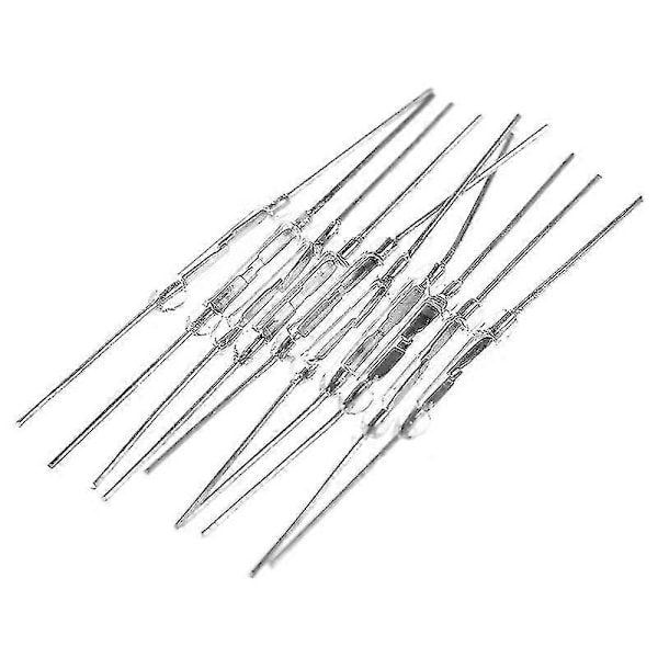 10st 14mm Glas Magnetisk Induktions Reed Switch Magswitch Normalt Öppen No Shytmv